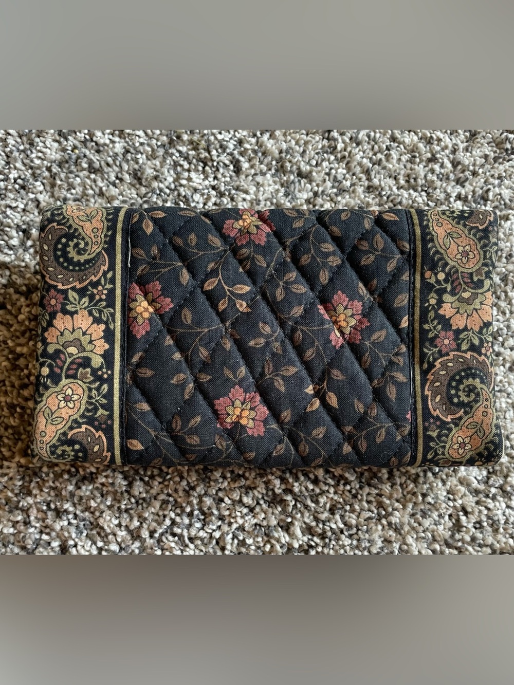 Vera Bradley Black Walnut Purse Wallet Set - Picture 12 of 12